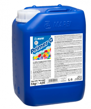 Mapei Primer G sintētisko sveķu ūdens dispersijas grunts ar zemu organisko savienojumu saturu, 5kg